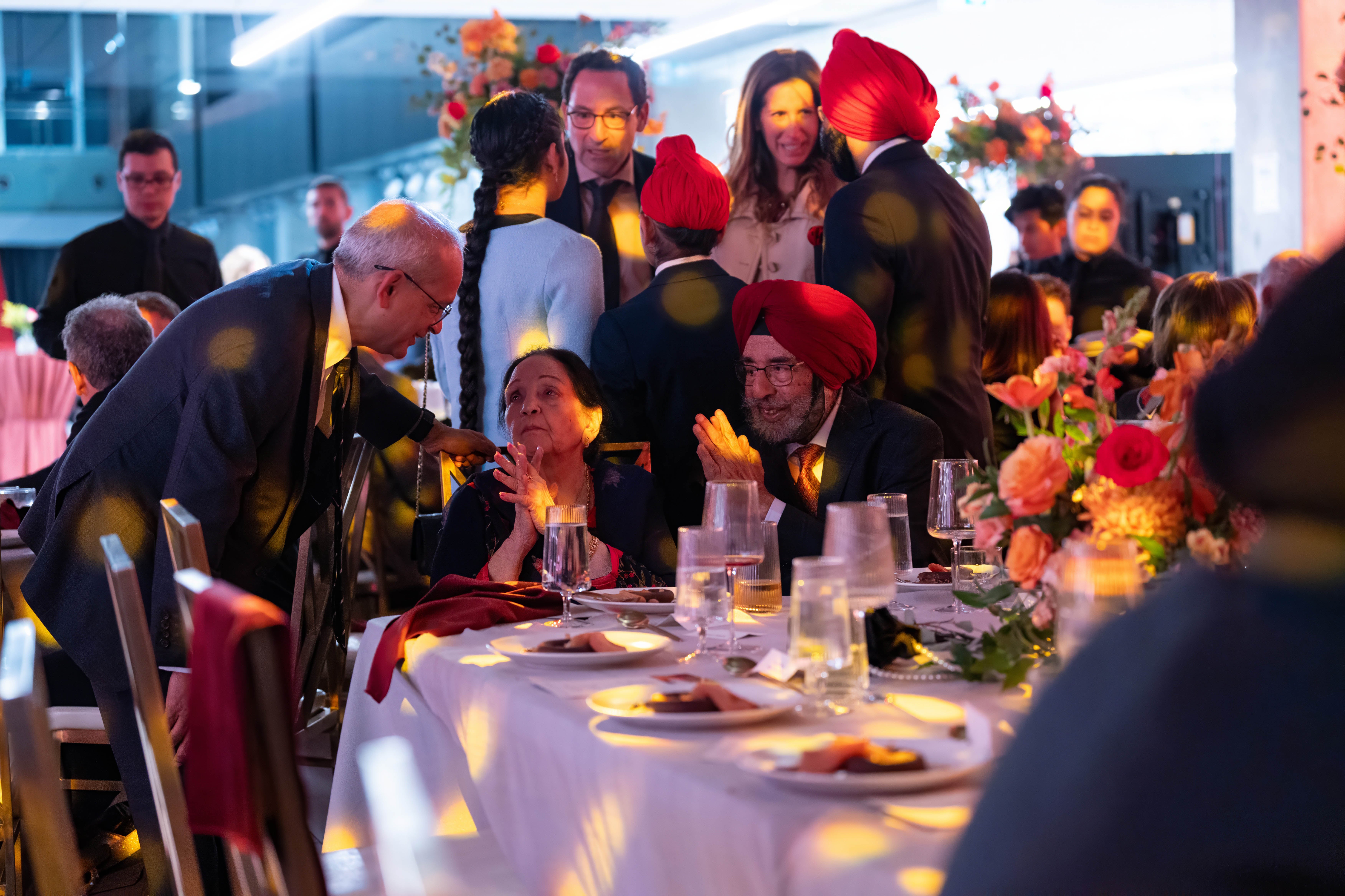 Vivek at a celebration with some happy folks
