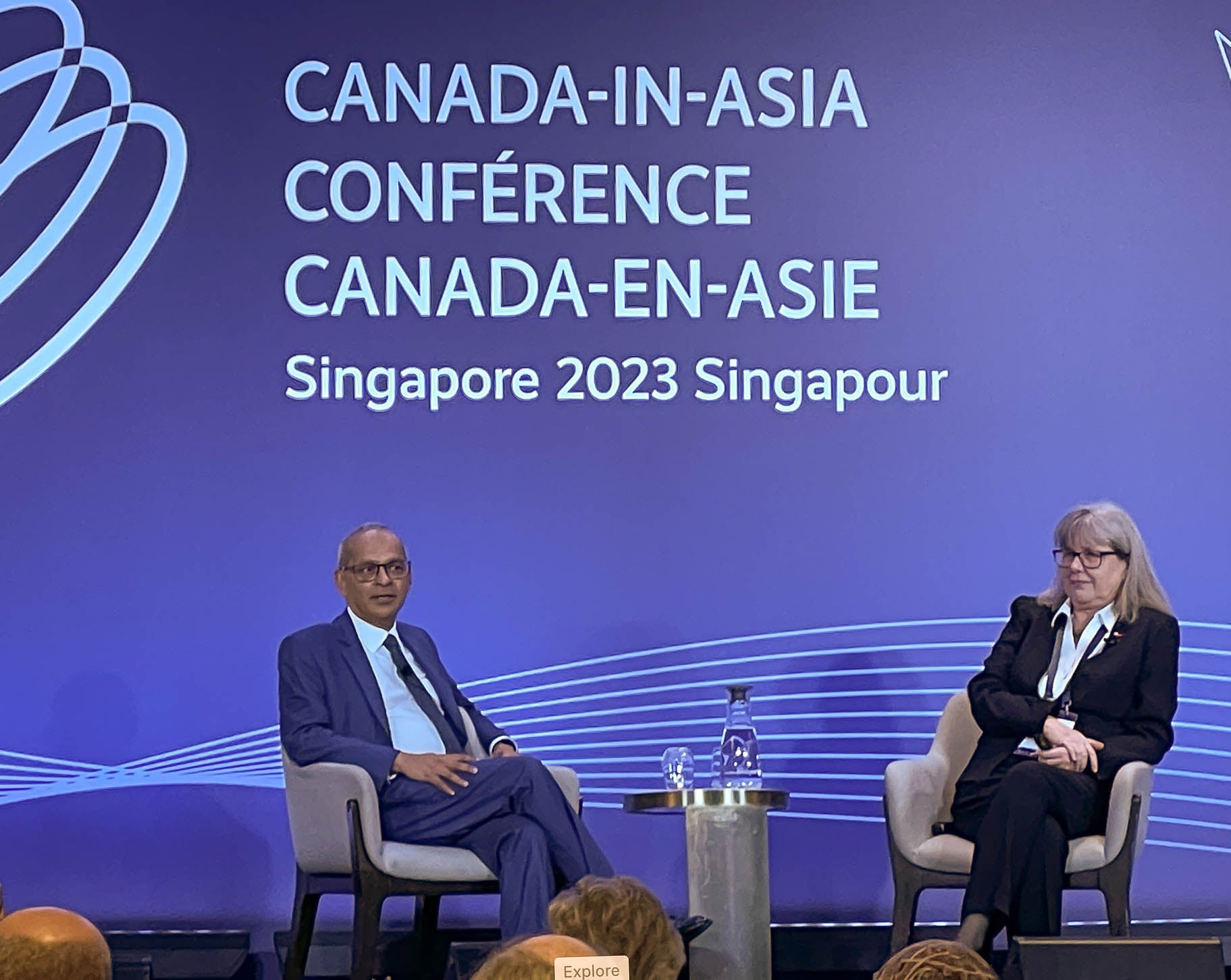 Vivek in Asia at a conference