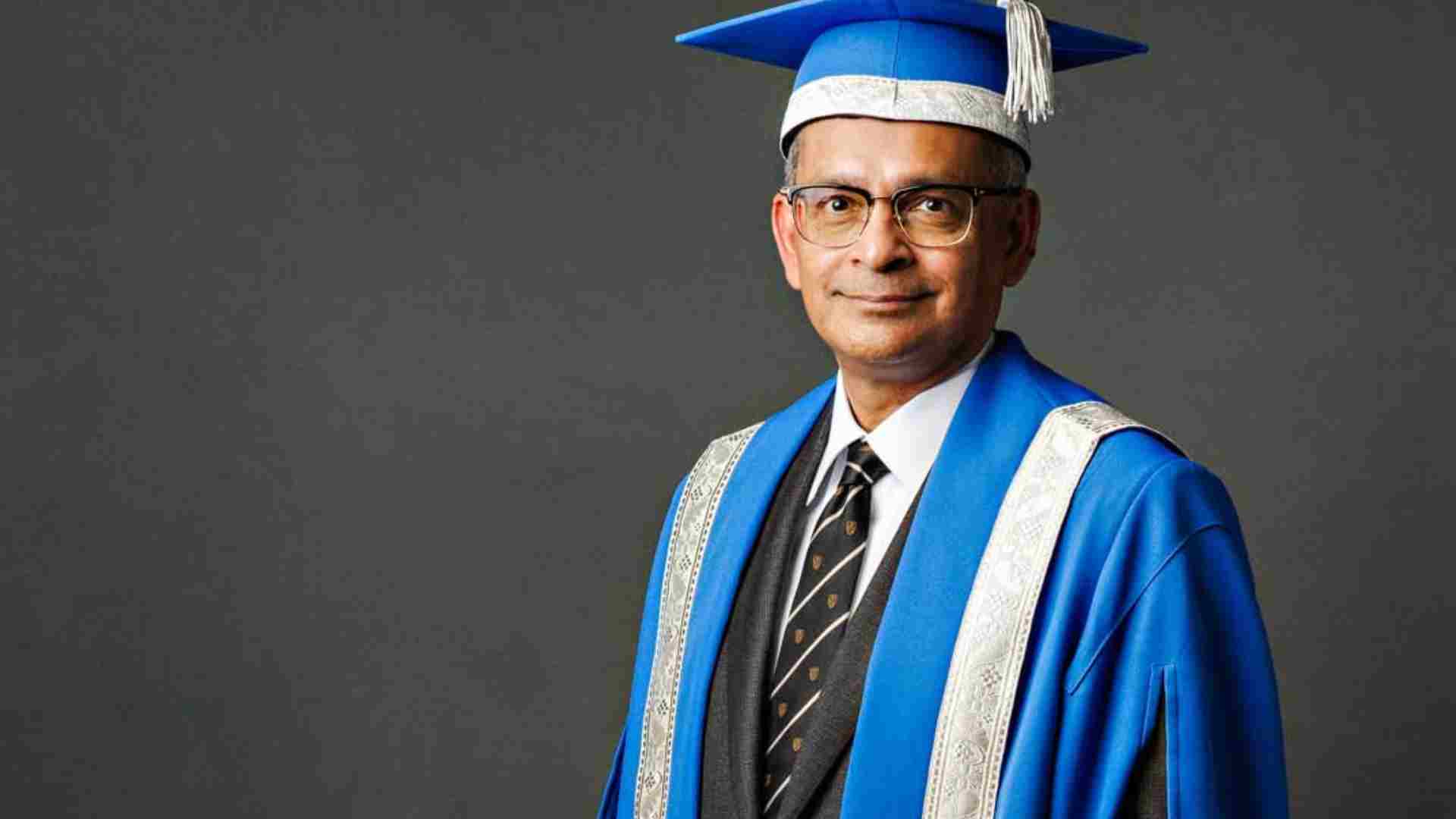 Vivek in full academic regalia