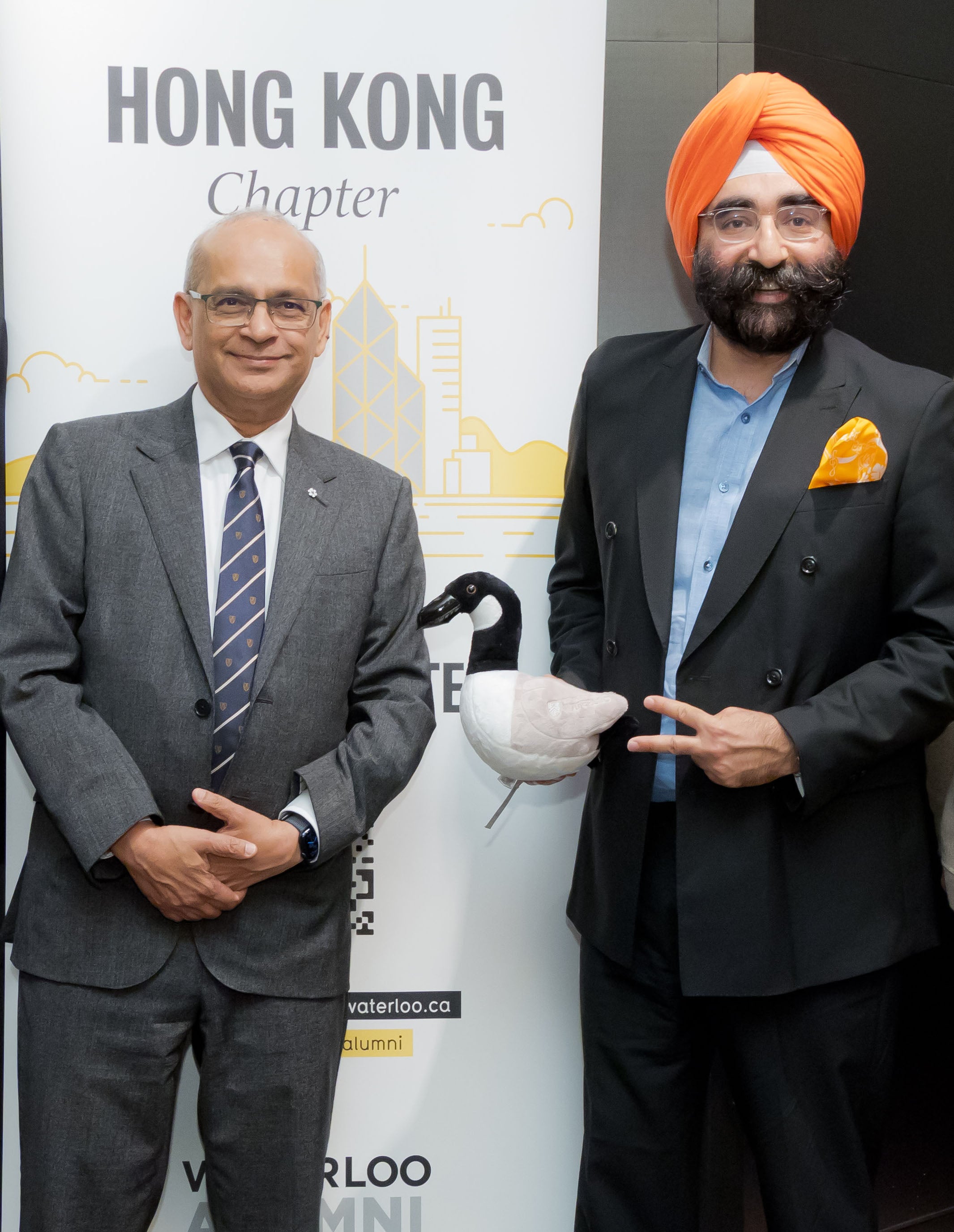 Vivek and Jagdeep standing tall