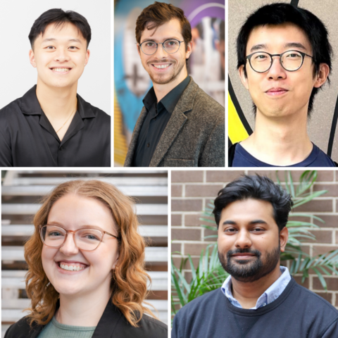 Collage of five Waterloo valedictorians