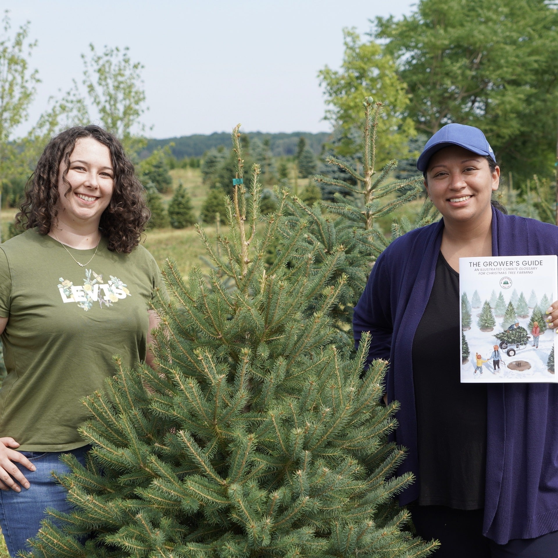 Alison and Dr. L at the Christmas tree farm