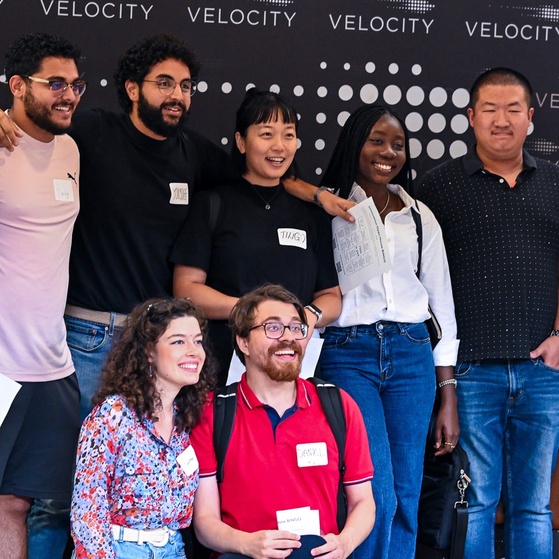 Waterloo students and staff at a Velocity event