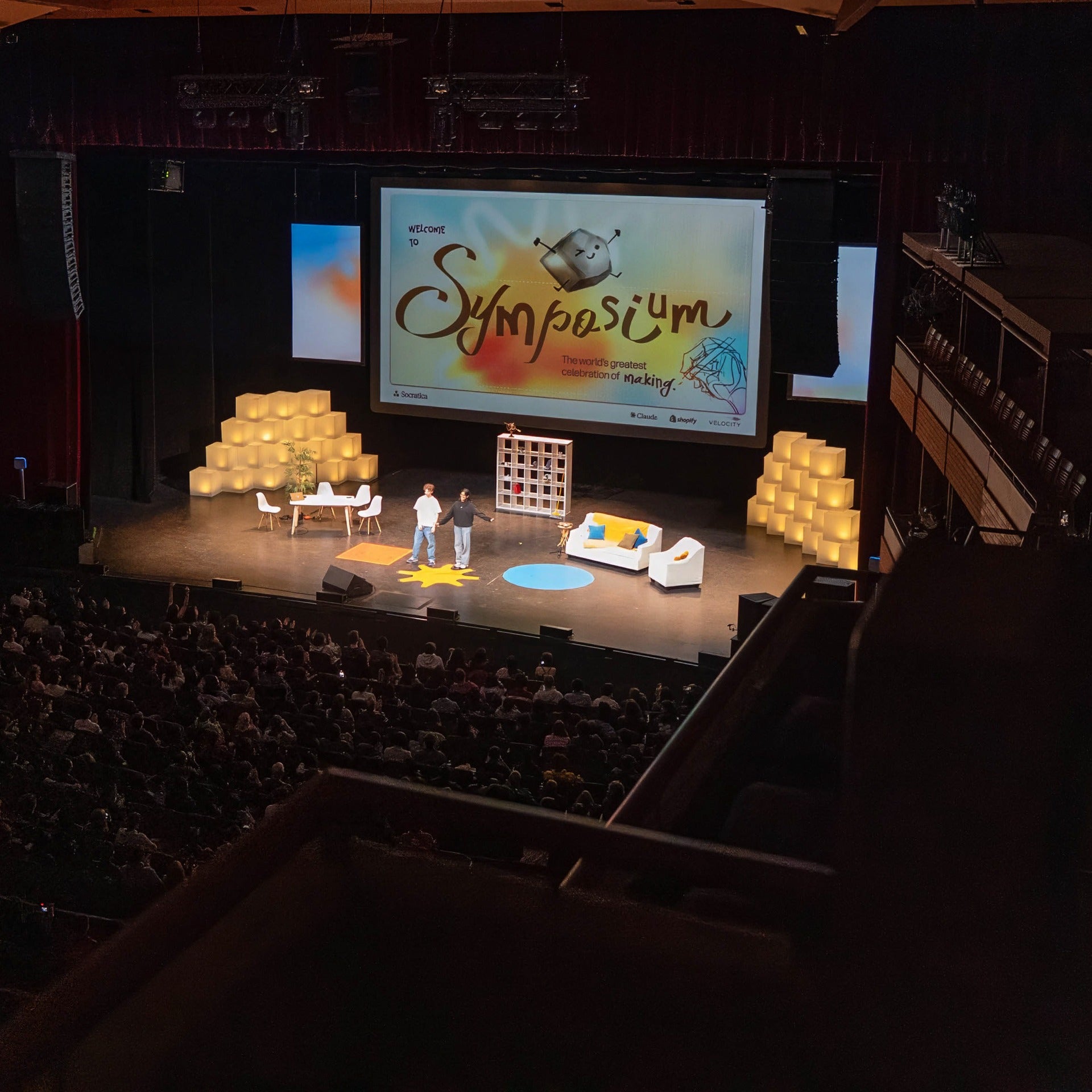 Socratica symposium on stage