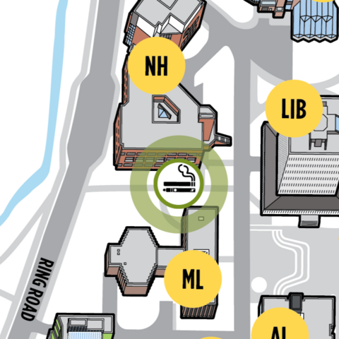 Designated Smoking Area - Modern Languages Building