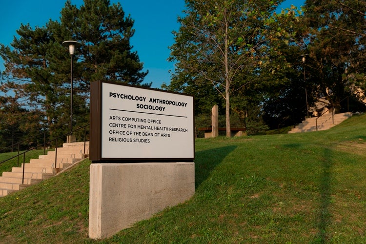 Psychology, Anthropology and Sociology (PAS) building sign