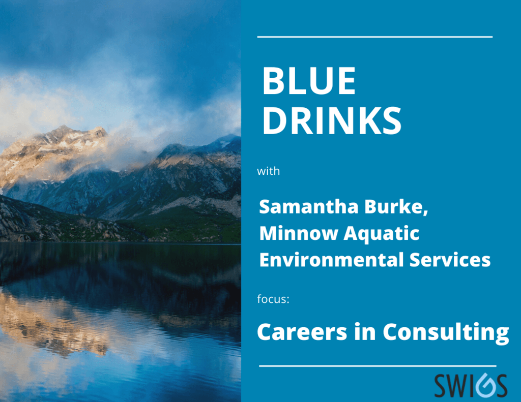 Blue drinks poster Focus: Careers in Consulting