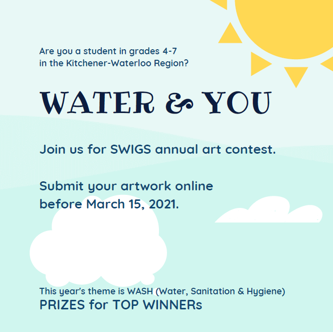 Water and you art contest this years theme: Wash