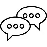 chat bubbles icon