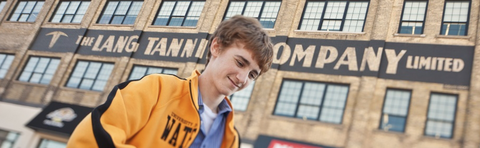 Student sitting in front of communitech 