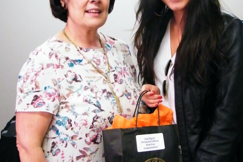 Photo of Jing Ying Lan with Dr. Mota
