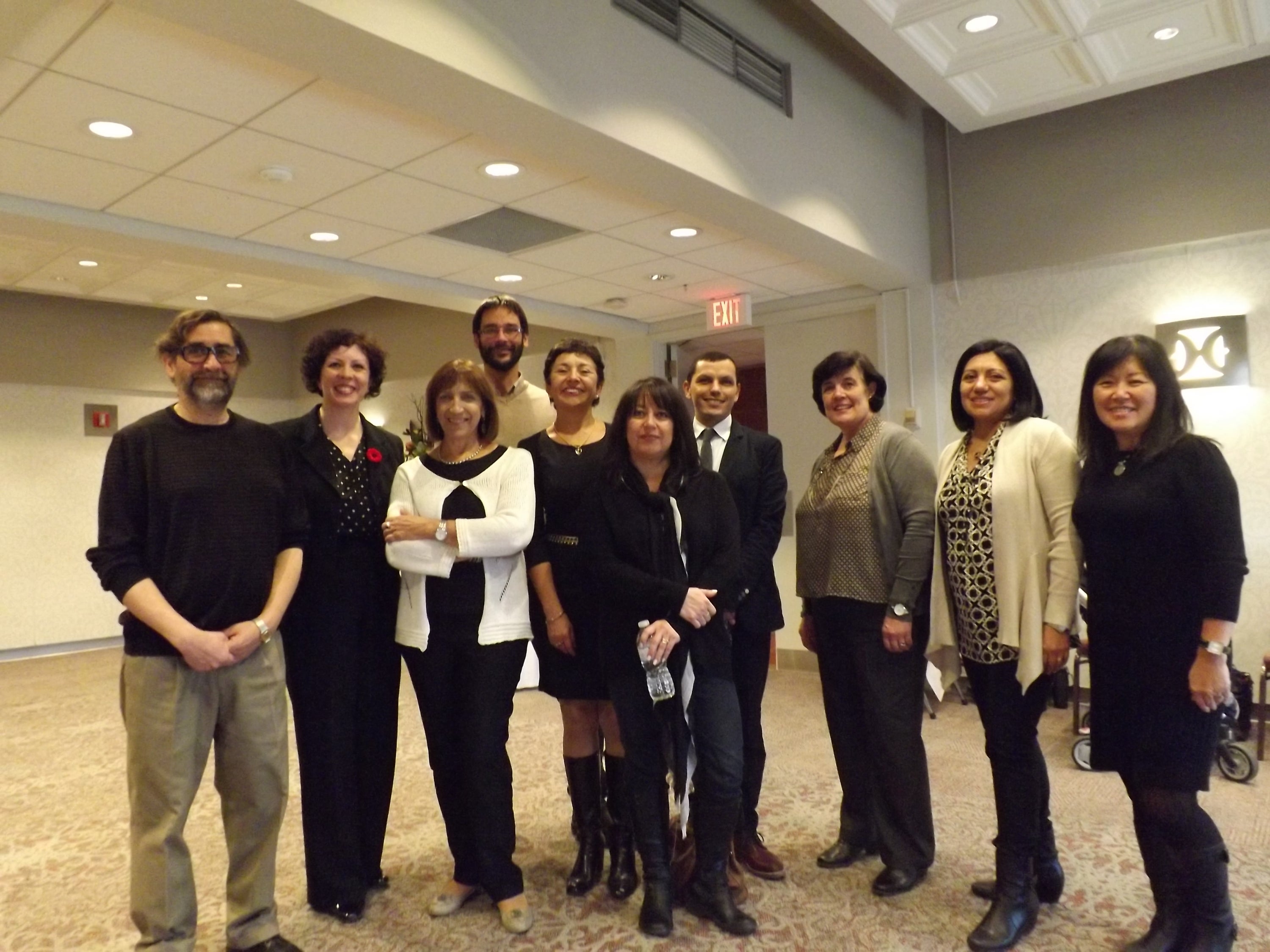 Photo of Spanish and Latin American faculty with the colleagues from WLU