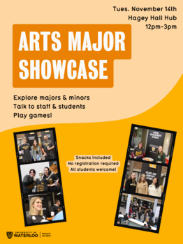 Arts Major Showcase pictures from last year