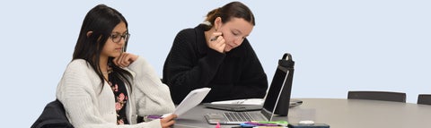 Two students in class