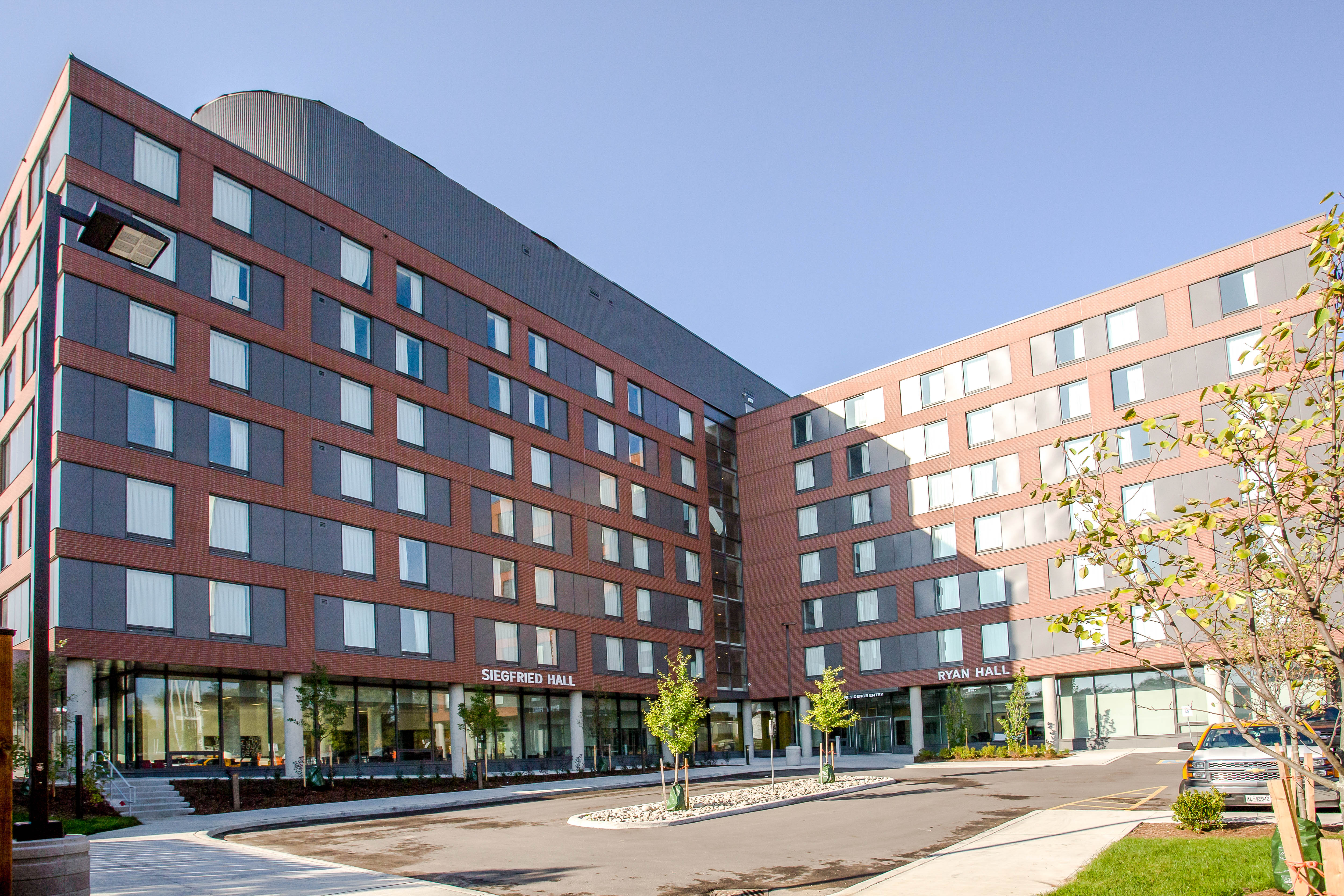 Exterior of Siegfried and Ryan Hall Residence