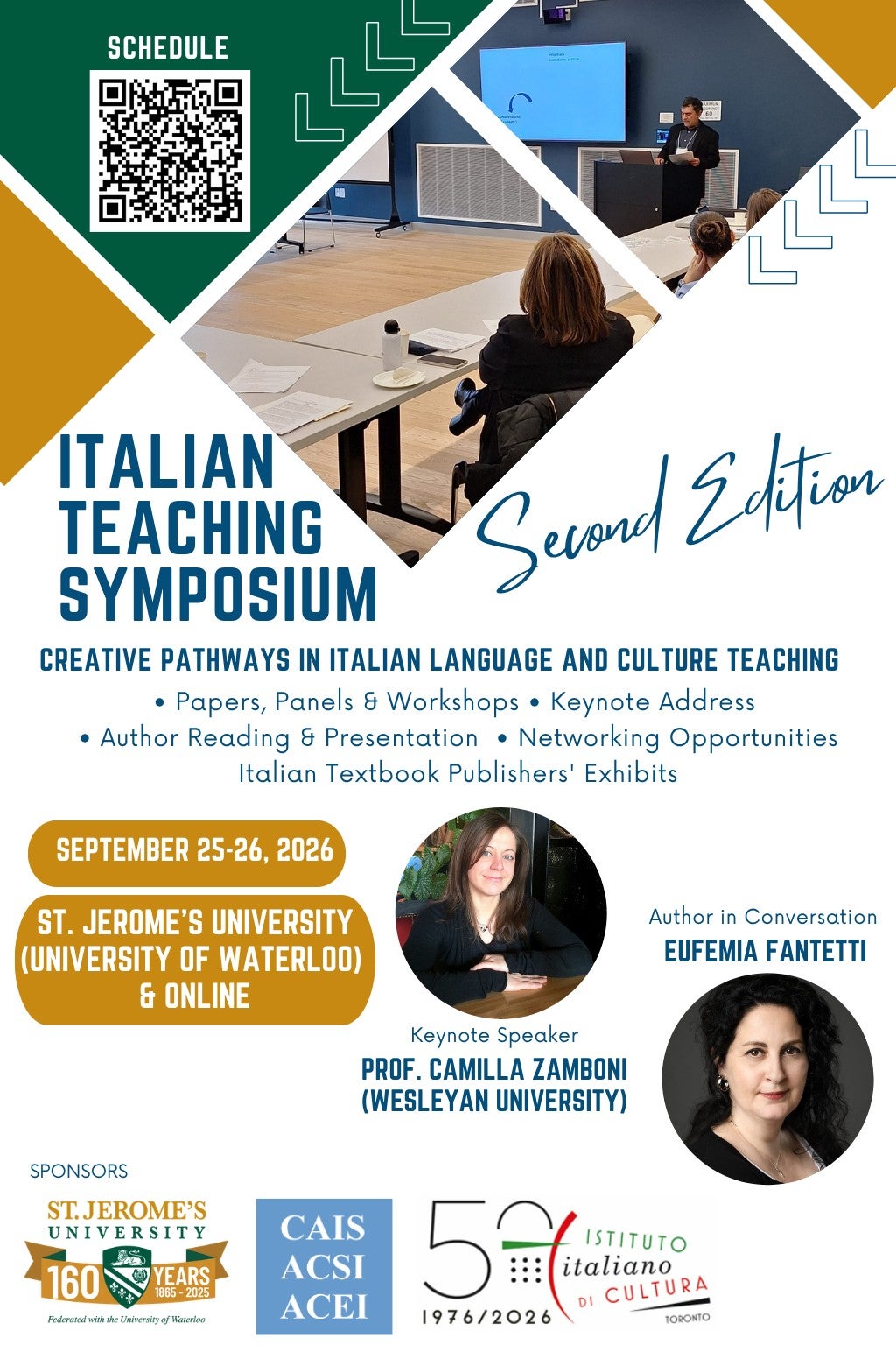 Poster for the Italian Teaching Symposium taking place September 25-26, 2026.