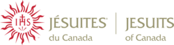 Logo for the Jesiuts of Canada in French and English