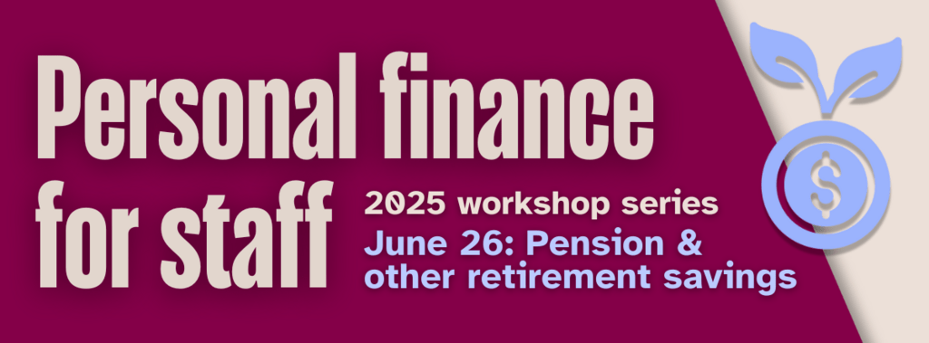 Personal finance for staff