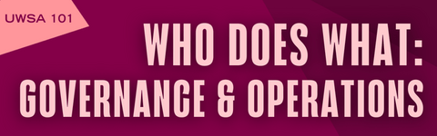 who does what: governance & operations