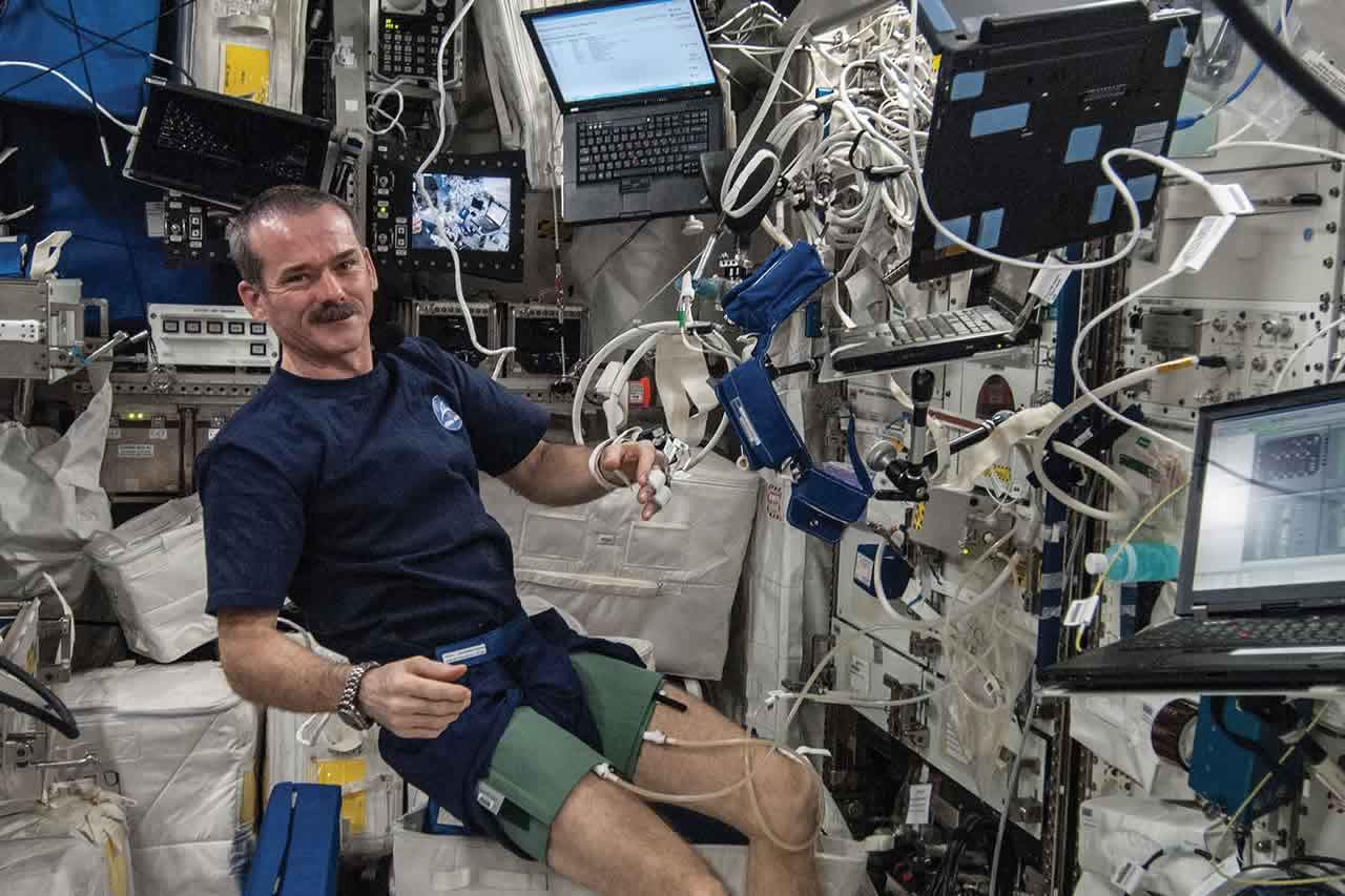 Chris Hadfield aboard the International Space Station