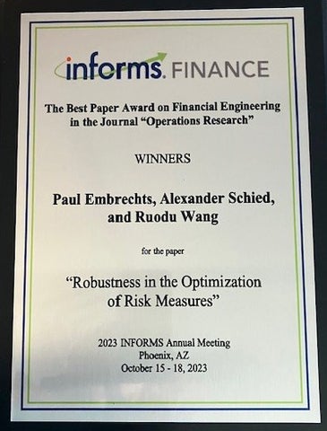 Best Paper Award