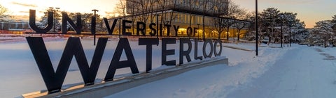 UWaterloo sign in winter