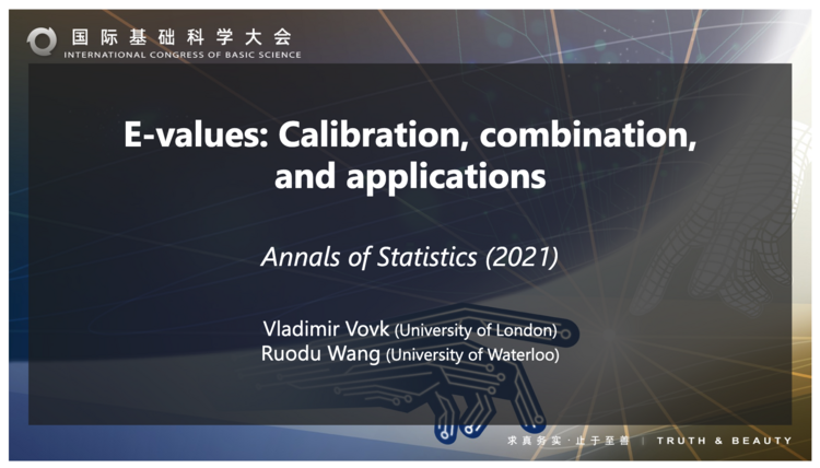 Frontiers of Science Award for Ruodu Wang
