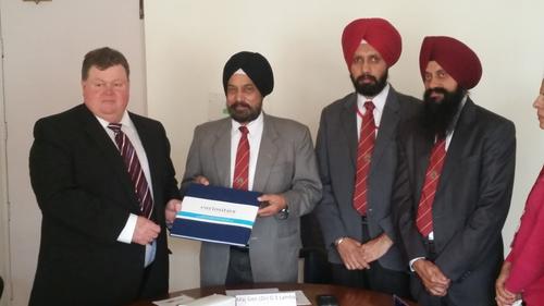 Ian Marley meets with partners in India
