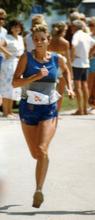Andrea Fraser running