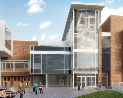 Architectural rendering of Hagey Hall addition