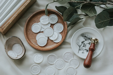 White wax stamps