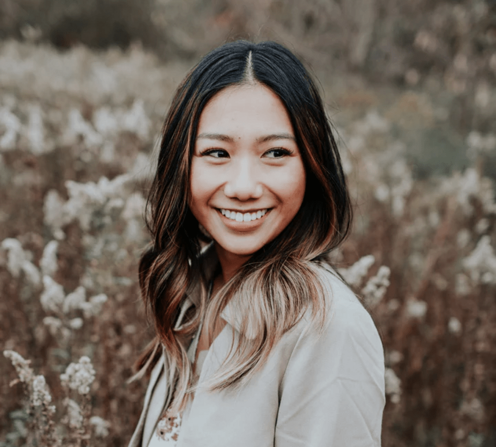 Bernice Ma in a field