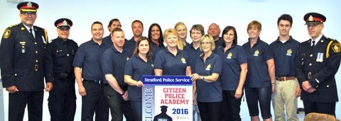 A celebration for the first graduating class of the Stratford Police citizens police academy was held this week. 