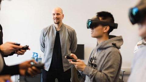 VR in classroom with Dr.Makela