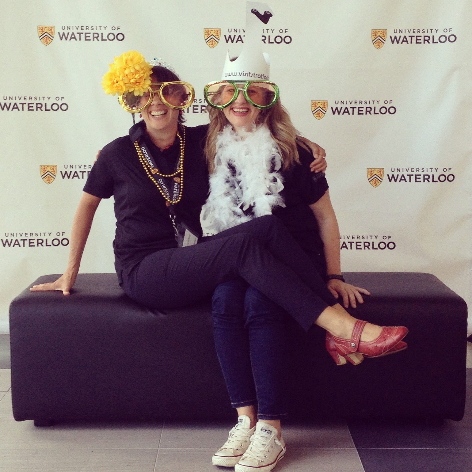 Christine McWebb and Brandi Gillett showing their excitement at GBDA Orientation