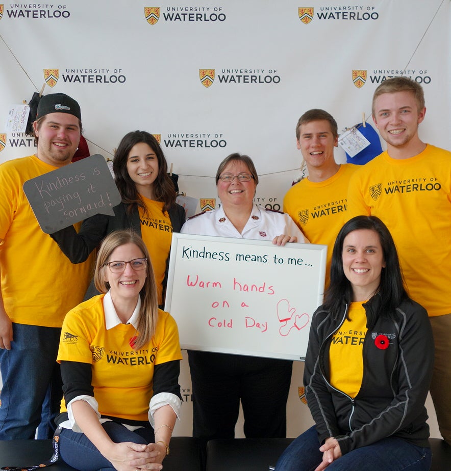 The Kindness Krew with Denise from the Salvation Army.