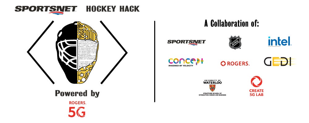 Sportsnet Hockey Hack Powered by Rogers 5G logo and sponsors