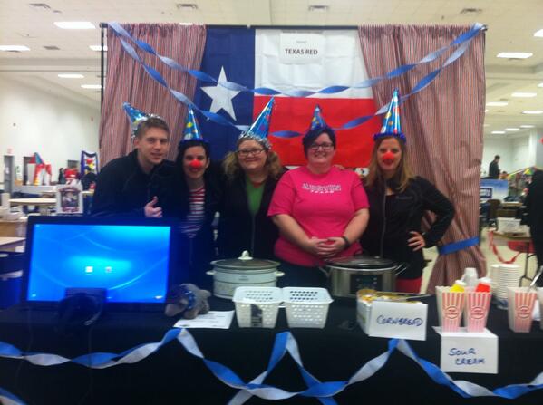 UWaterloo Stratford Campus staff and students at Heart Burn Day.