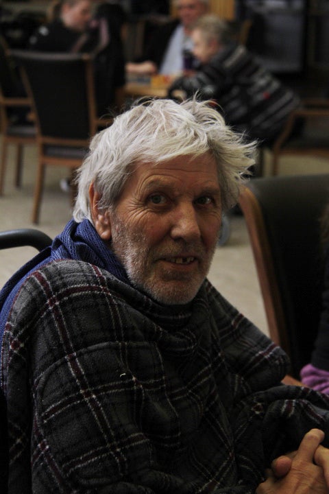 Older gentleman in a wheelchair
