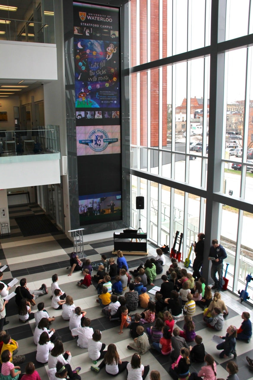 Music Monday at UWaterloo Stratford Campus.