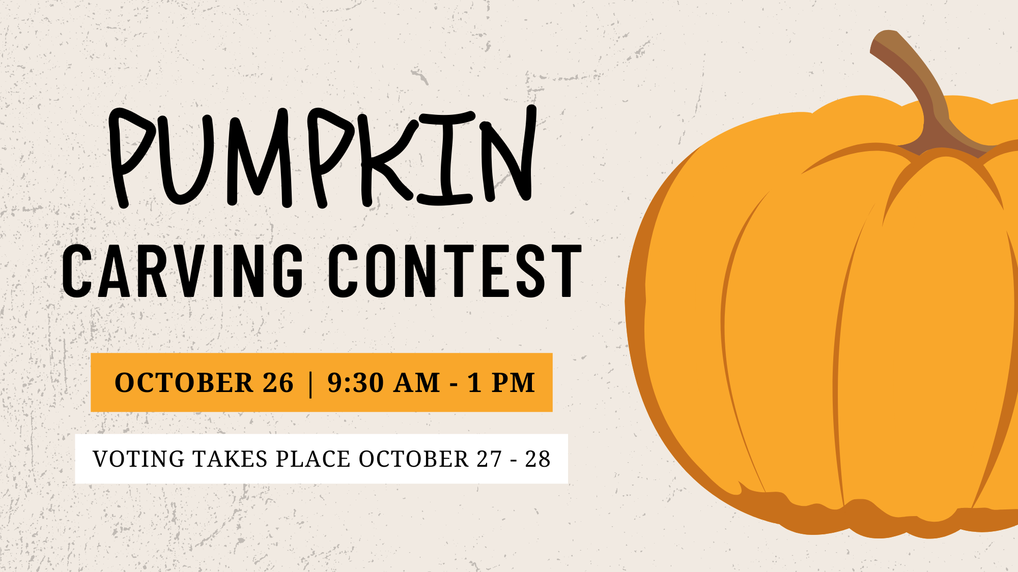 Pumpkin carving contest graphic 