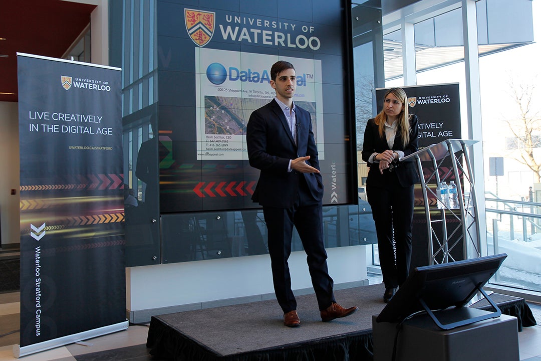 Keynote speakers Nadia Amoroso and Haim Sechter from DataAppeal.