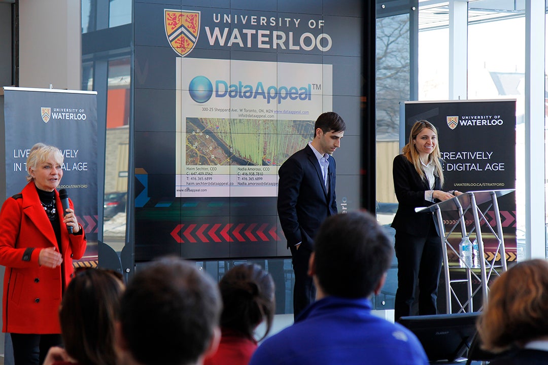 Keynote speakers Nadia Amoroso and Haim Sechter from DataAppeal.