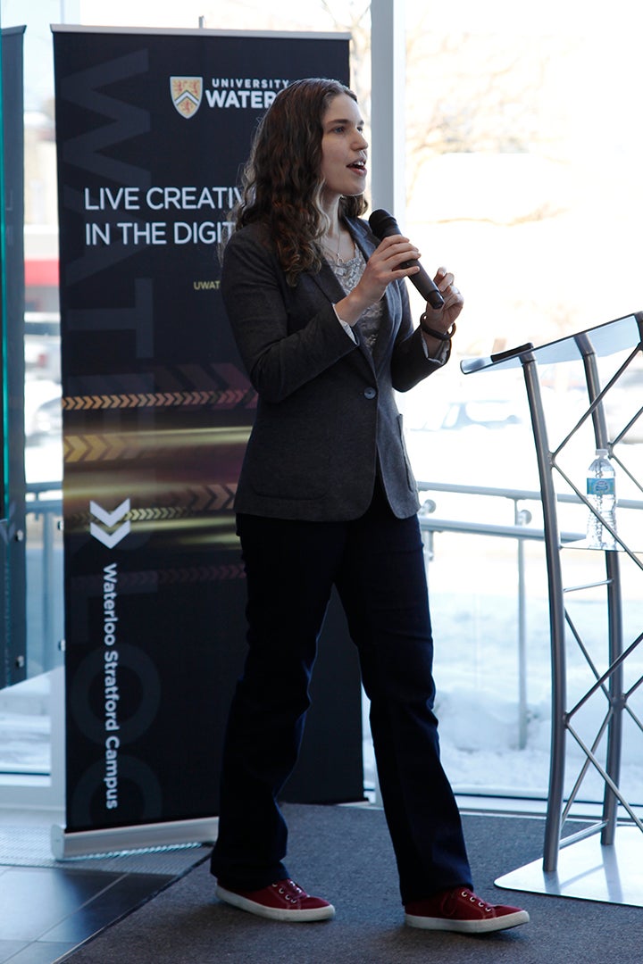 Keynote speaker Hilary Mason.