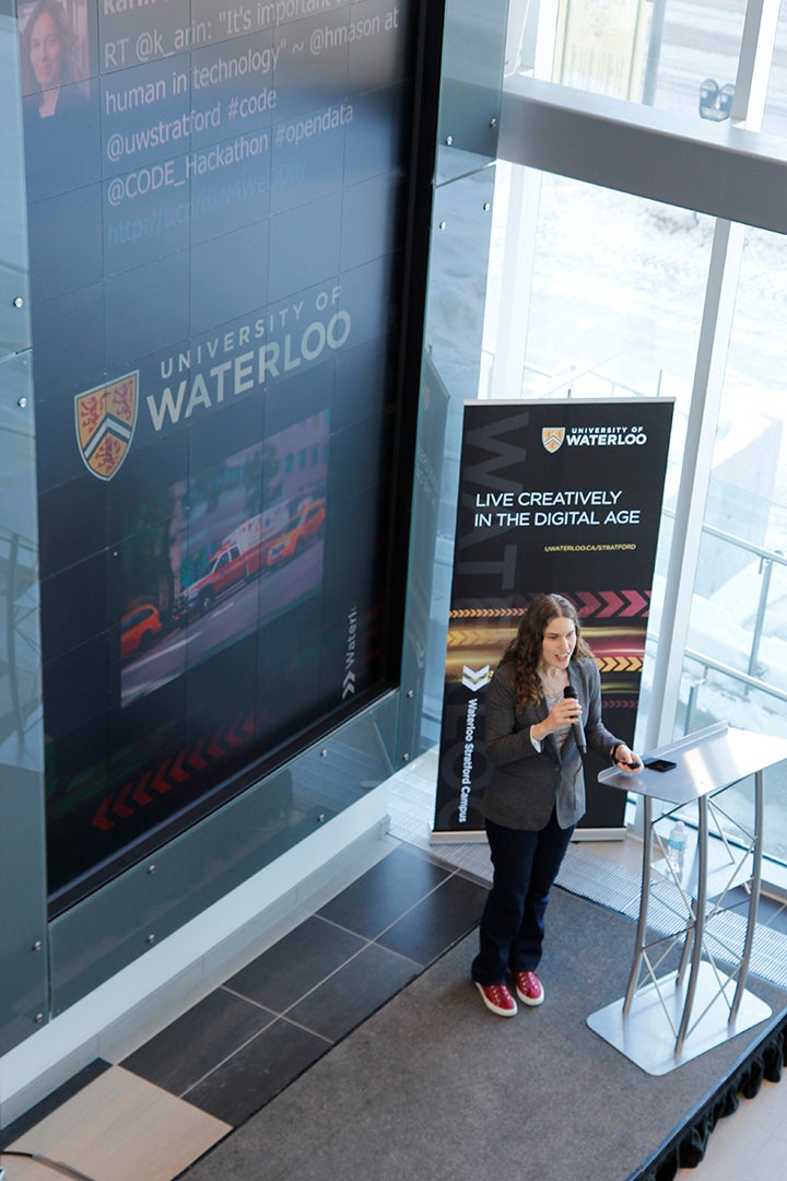 Keynote speaker Hilary Mason.