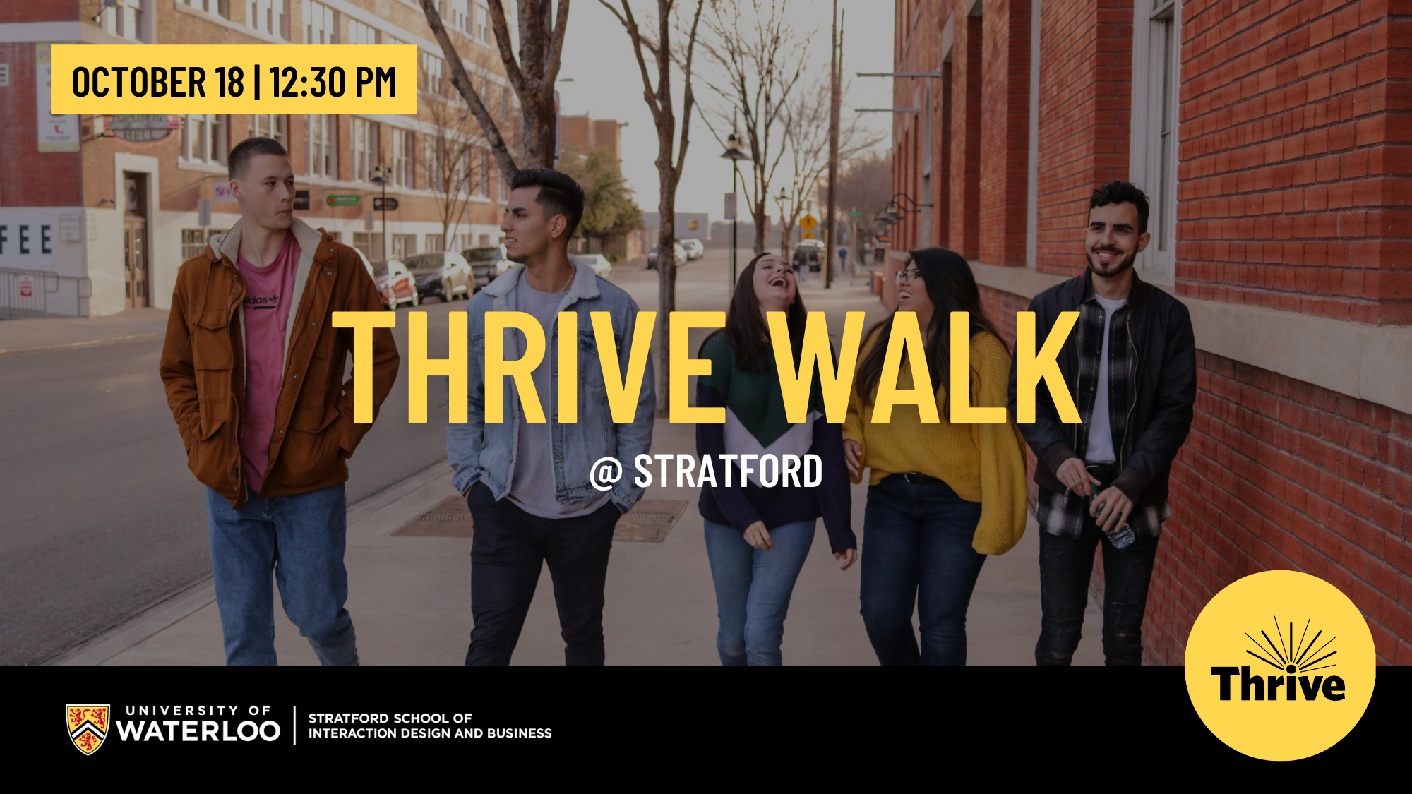 October 18, 2021, 12pm - Thrive Walk at Stratford