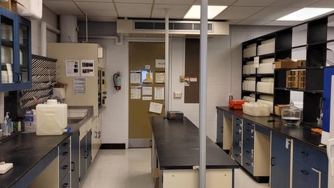 field work preparation area of the wesp lab