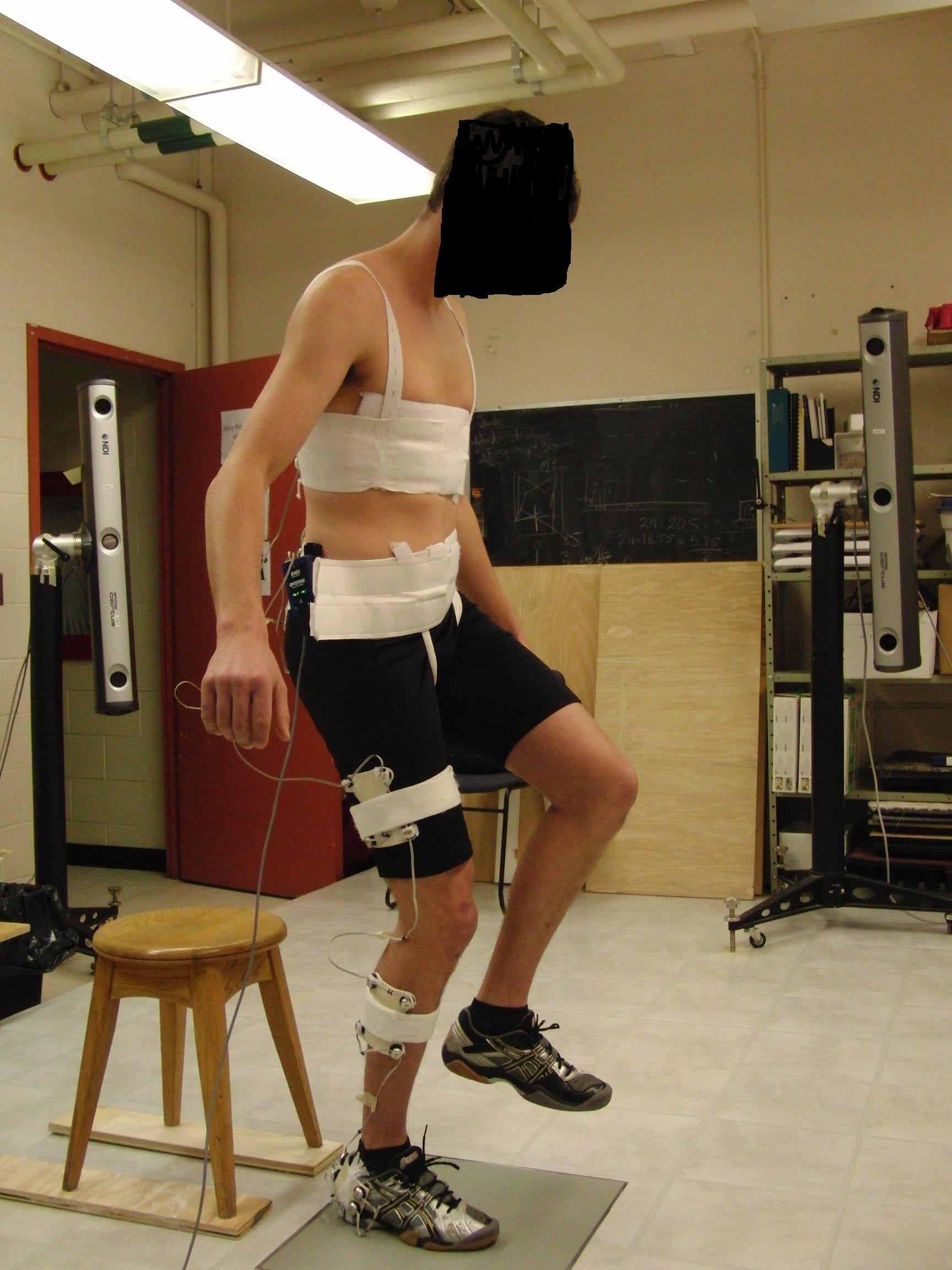 Leg equipment trial test