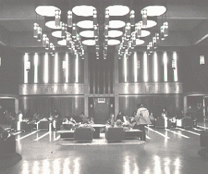 Campus Centre great hall with students inside