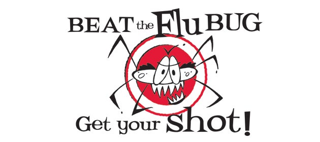 Beat the flu bug graphic